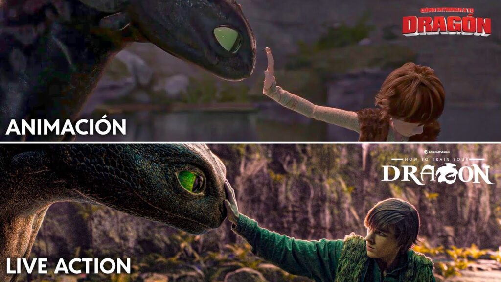 comparativa original versus live action como entrenar a tu dragon